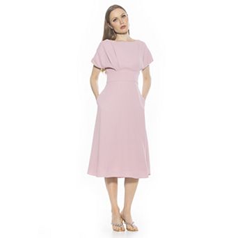 Women's ALEXIA ADMOR Dolman Midi Fit & Flare Dress