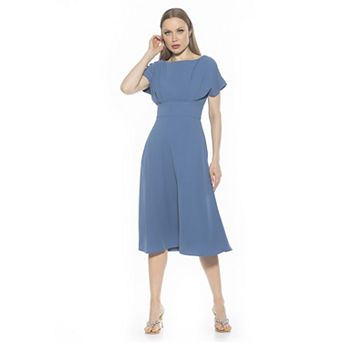Women's ALEXIA ADMOR Dolman Midi Fit & Flare Dress