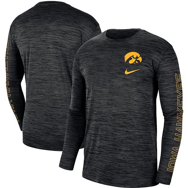 Men's Nike Black Iowa Hawkeyes Velocity Legend Team Performance Long ...