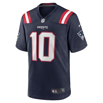 Men's Nike Mac Jones Navy New England Patriots Player Game Jersey