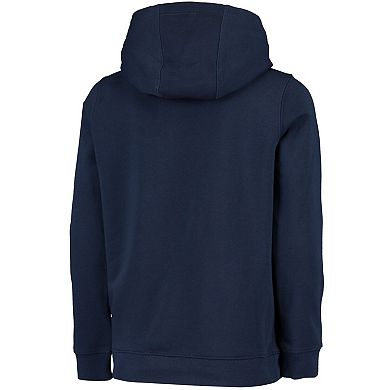 Youth Nike Navy North Carolina Tar Heels Stadium Club Fleece Pullover Hoodie