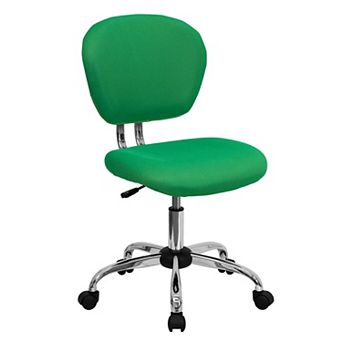 Emma and Oliver Mid-Back Purple Mesh Swivel Task Office Chair with Chrome Base