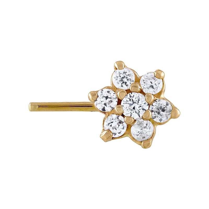 20879964 Amella Jewels 10k Gold Flower Nose Ring, Womens, Y sku 20879964