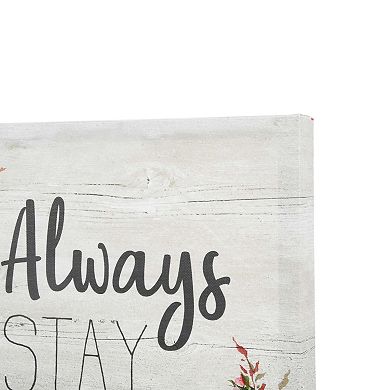 New View Gifts & Accessories "Always Stay Humble & Kind" Canvas Wall Art