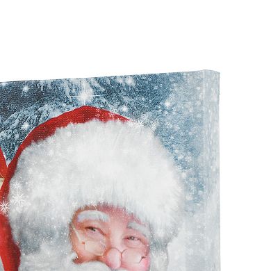 New View Gifts & Accessories Smiling Santa Claus Christmas Holiday Canvas Wall Art