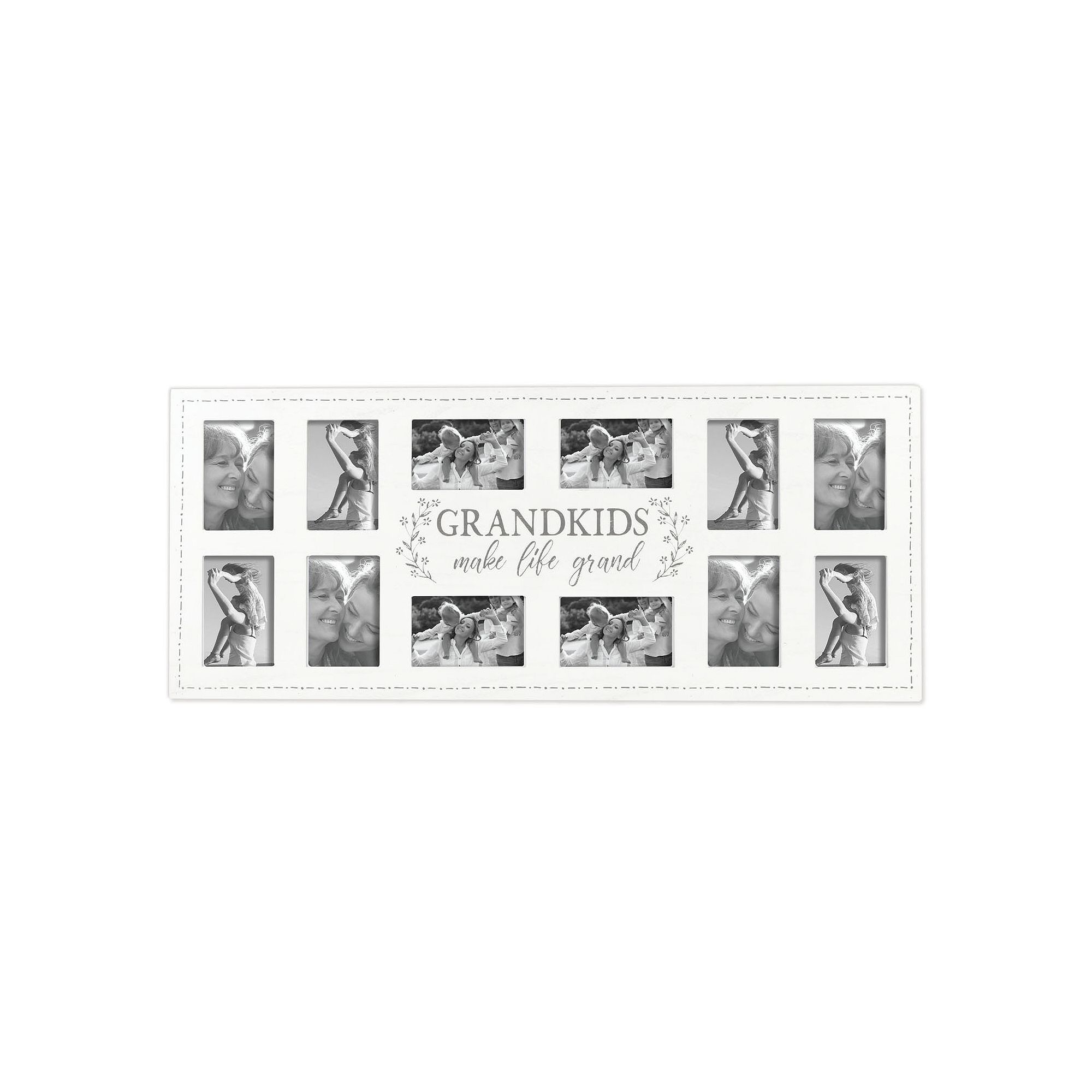 New View Gifts & Accessories 12-Opening Wall Collage Frame, White