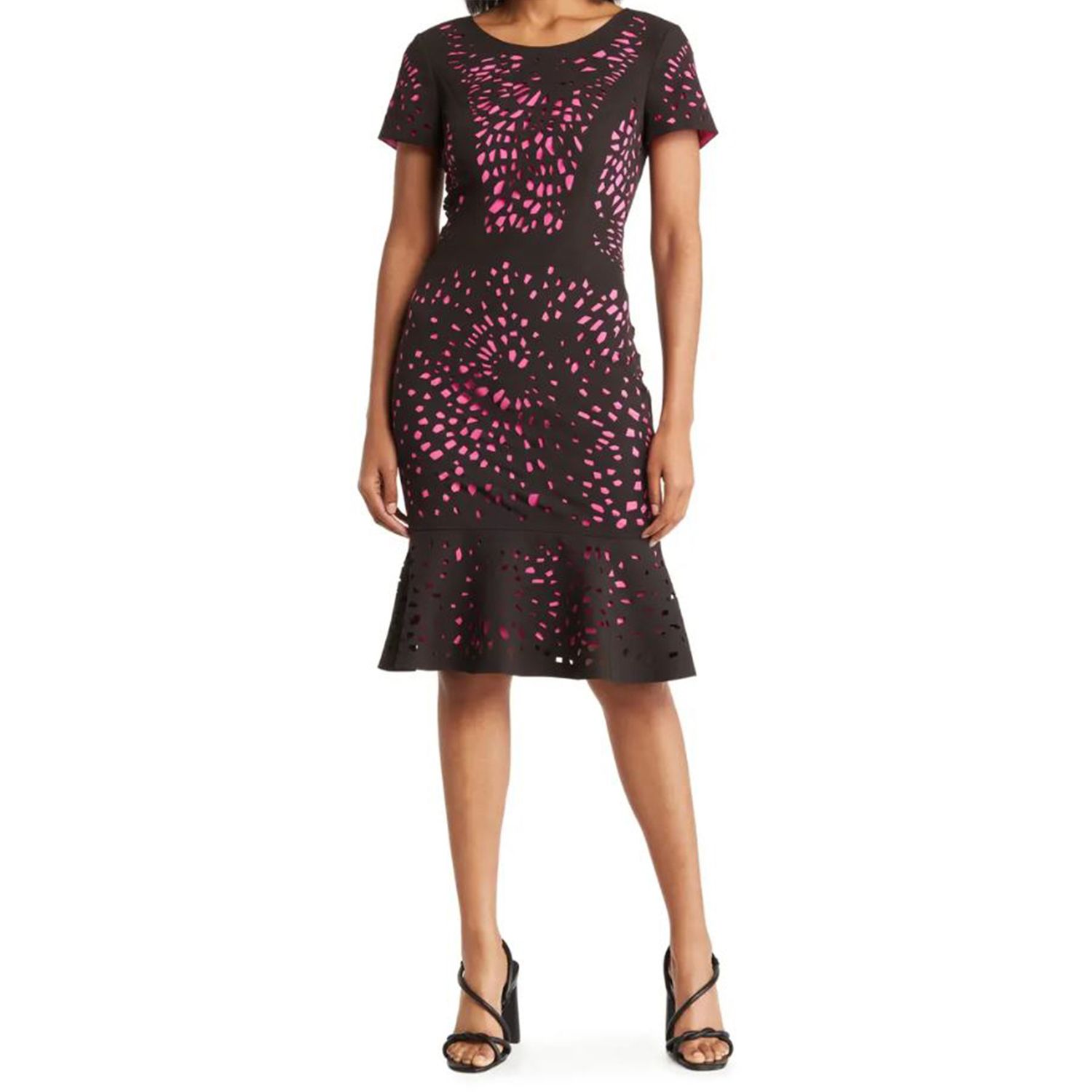 Женские платья Focus By Shani Flouncy Cutout Overlay Dress