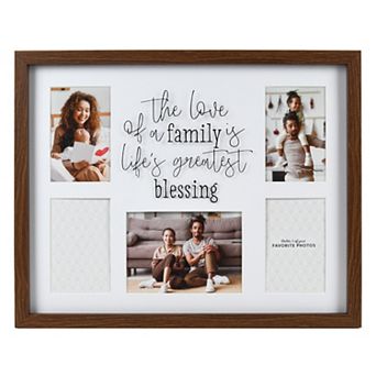 New View Gifts & Accessories 5-Opening "Family Blessing" Shadowbox Photo Frame