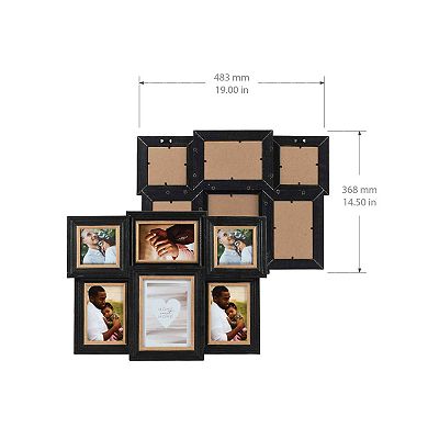 New View Gifts & Accessories 6-Opening Multi-Sized Photo Collage Frame