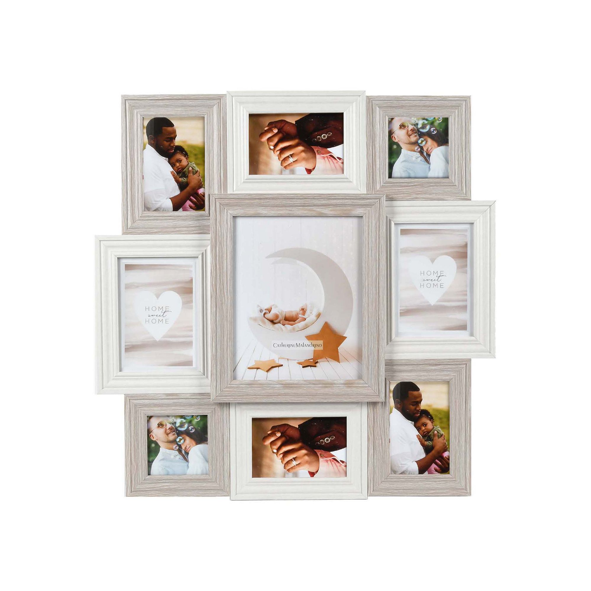 New View Gifts & Accessories 9-Opening Two-Toned Multi-Sized Photo Collage 