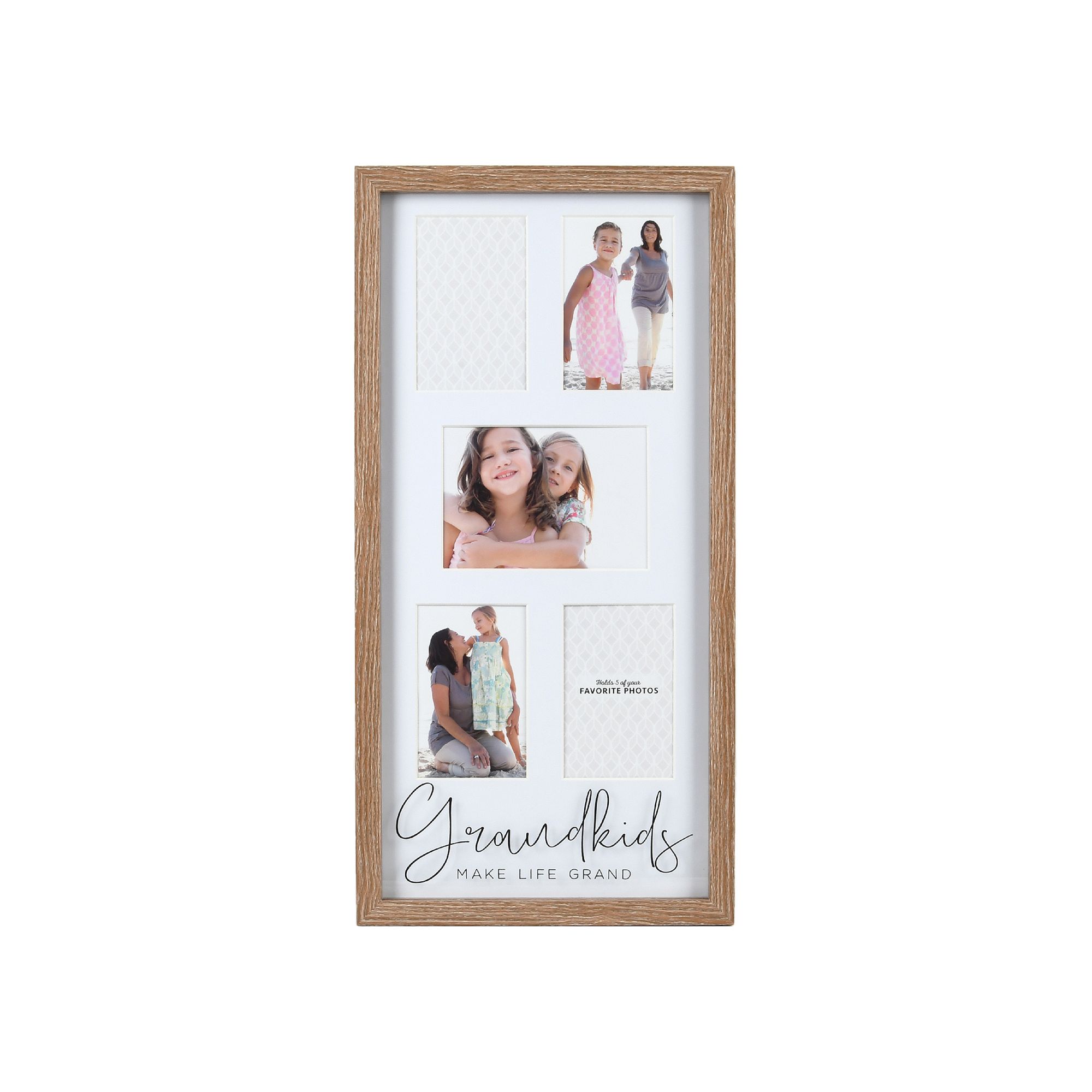 New View Gifts & Accessories 5-Opening Grandkids Photo Collage Frame, 