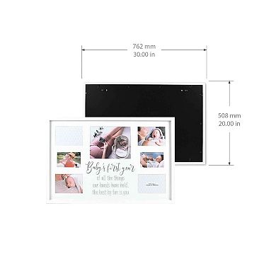 New View Gifts & Accessories 7-Opening "Baby's First Year" Wall Hanging Photo Collage Frame