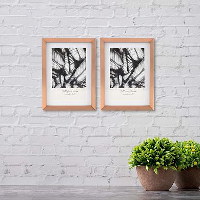 New View Gifts & Accessories Metal 2-piece Matted 4" x 6" Frame Set