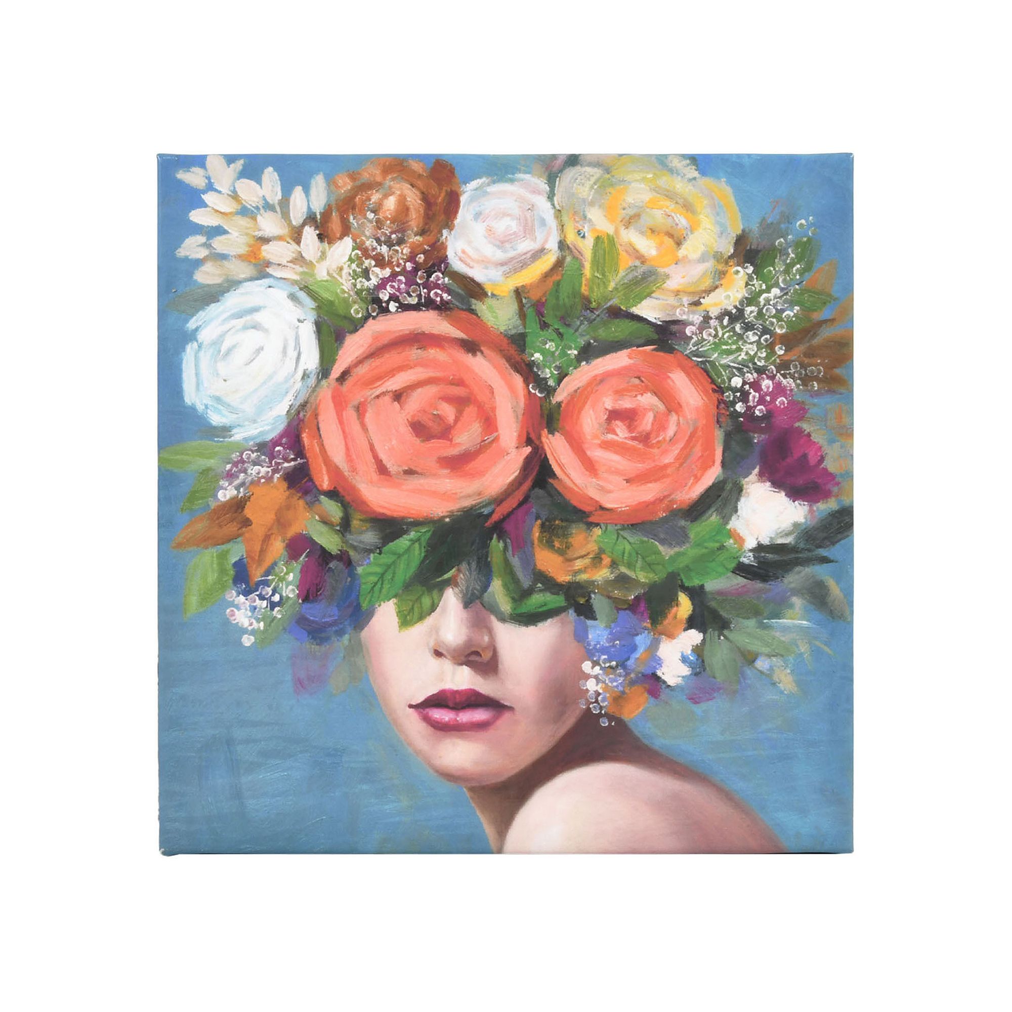 New View Gifts & Accessories Flower Head Wall Art, Multi