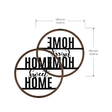 New View Gifts & Accessories Home Sweet Home Round Wall Art