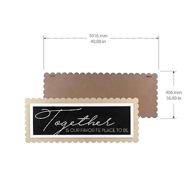 New View Gifts & Accessories "Together" Scalloped Edge Plaque Wall Decor