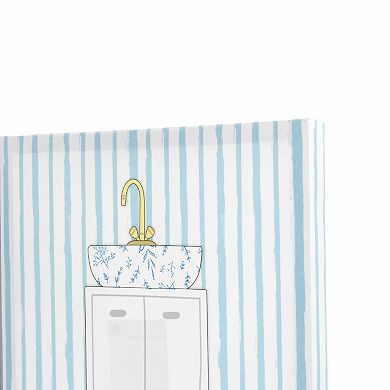 New View Gifts & Accessories Bath Icons 2-piece Canvas Wall Art Set