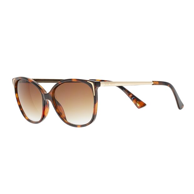 Brown Tortoiseshell Sunglasses with Metallic Accents Les Halles KB 70 368 310, Vintage 90s Gold and Tortoise  main image 3