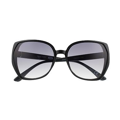 Women's Nine West 60mm Square Geometric Gradient Sunglasses