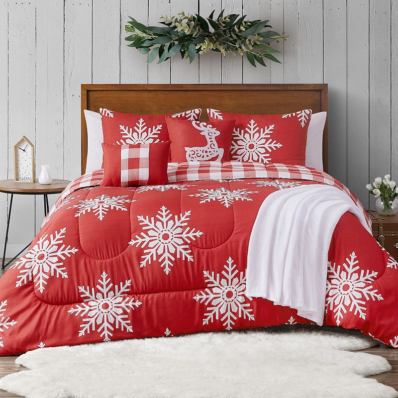 73145567 Threaded First Snow 6-Piece Comforter Set with Pil sku 73145567