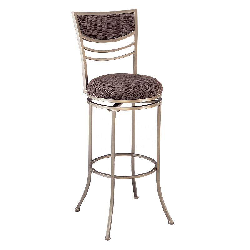 Amherst Swivel Bar Stool, Grey