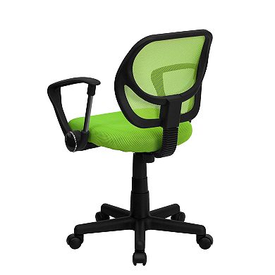 Emma and Oliver Red Mesh Swivel Task Office Chair with Arms