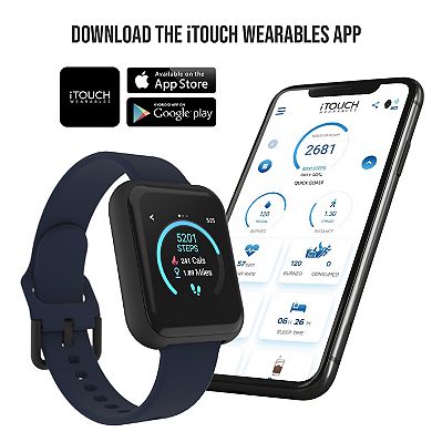 iTouch Air 3 Black Mesh Strap Smart Watch