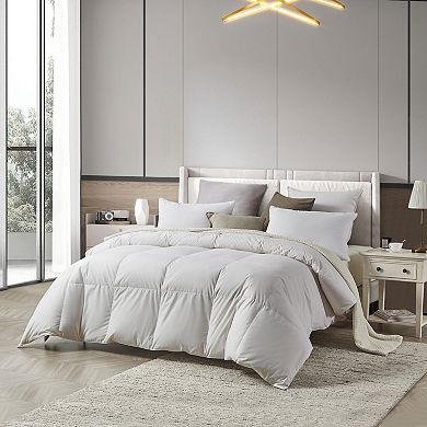Farm To Home Organic Blended Cotton Cover White Down Comforter