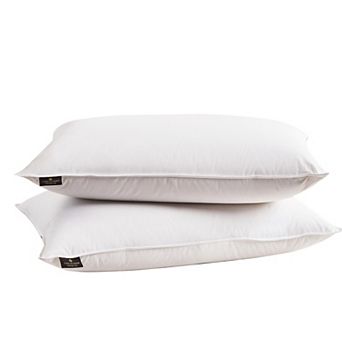 Farm To Home Organic Blended Cotton Cover White Goose Feather & Down Set of Two Pillows