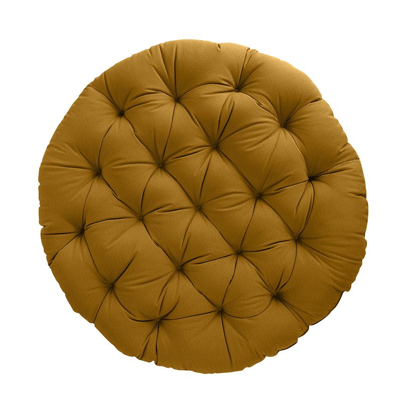 Mozaic Home Round Papasan Cushion, Yellow, CHAIR CUSH