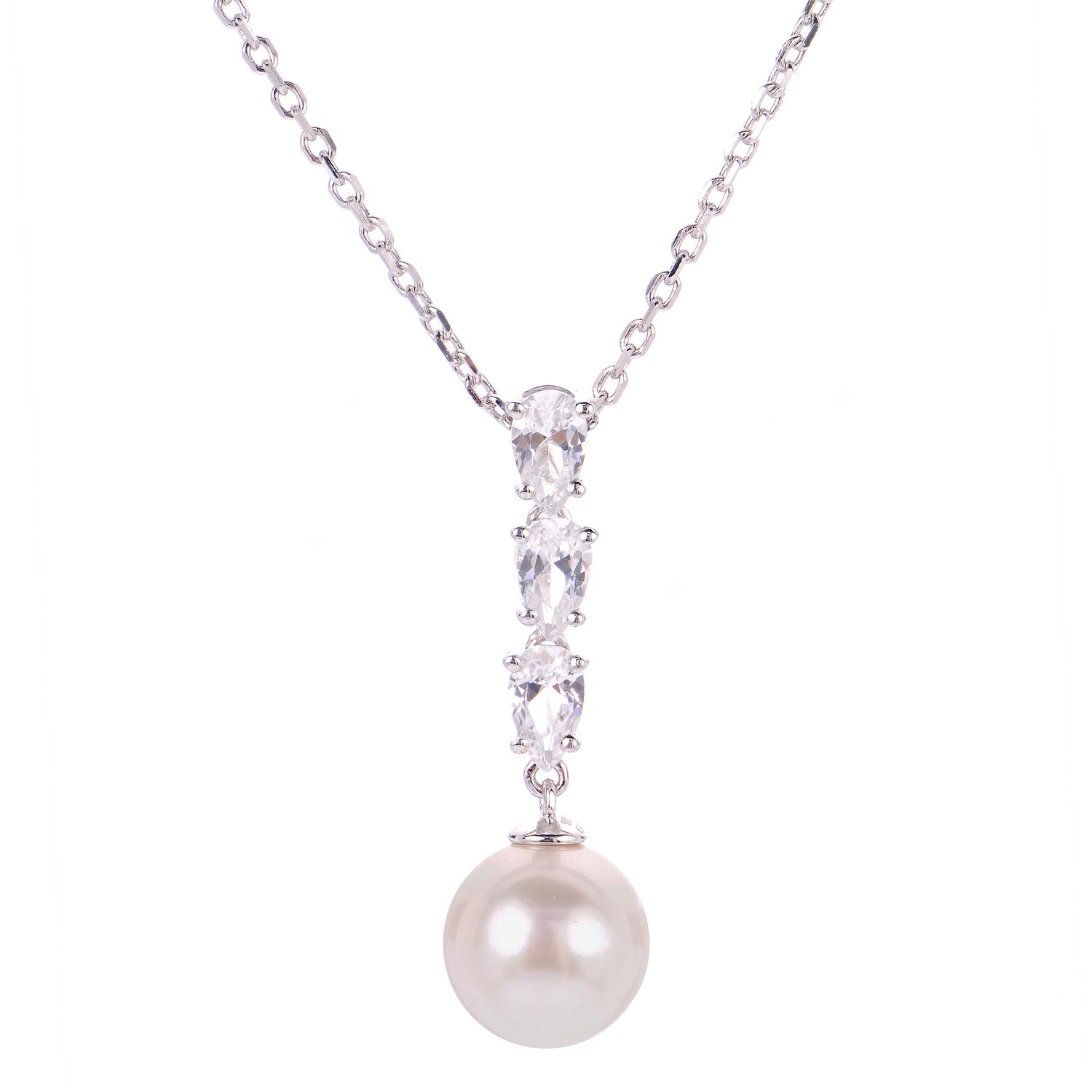 Floating pearl sale necklace kohls