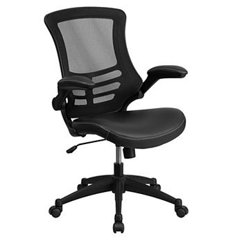 Emma and Oliver Mid-Back Mesh Swivel Ergonomic Task Office Chair with Flip-Up Arms