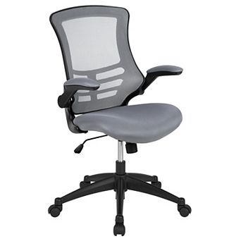 Emma and Oliver Mid-Back Mesh Swivel Ergonomic Task Office Chair with Flip-Up Arms