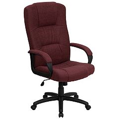 Vinsetto Executive Linen Fabric Home Office Chair with Retractable Footrest Headrest and Lumbar Support - Black