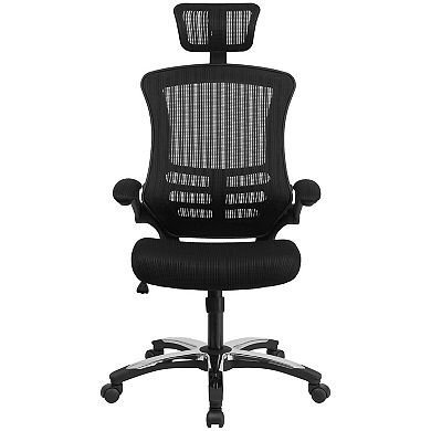 Emma and Oliver High Back Mesh Executive Office and Desk Chair with Adjustable Headrest