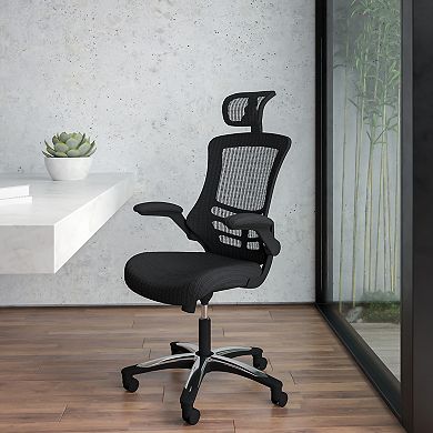 Emma and Oliver High Back Mesh Executive Office and Desk Chair with Adjustable Headrest