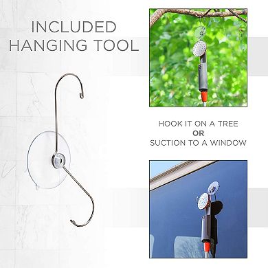 Ivation Portable Camping Shower, Compact Handheld & Hands-Free Portable shower