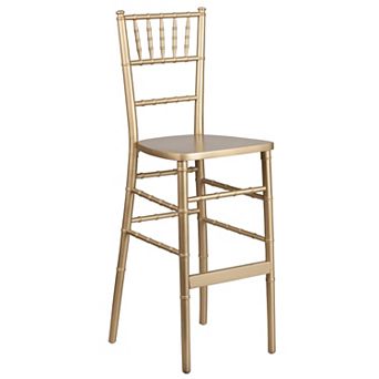 Emma and Oliver Gold Wood Chiavari Barstool Party & Event Rental