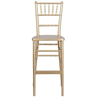 Emma and Oliver Gold Wood Chiavari Barstool Party & Event Rental