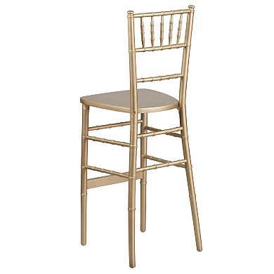 Emma and Oliver Gold Wood Chiavari Barstool Party & Event Rental