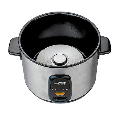 Brentwood 8 Cup Rice Cooker / Non-Stick with Steamer in Silver