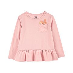 Carter's Carters Big Girl Always Amazing Jersey Peplum Tee - Macy's