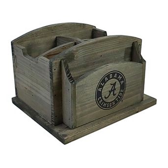 Alabama Crimson Tide Rustic Desk Organizer