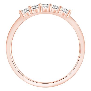 Alyson Layne 14k Gold 1/4 Carat T.W. Diamond 5-Stone Wedding Band