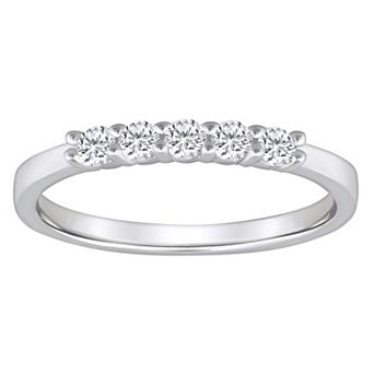 Alyson Layne 14k Gold 1/4 Carat T.W. Diamond 5-Stone Wedding Band