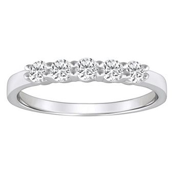 Alyson Layne 14k Gold 1/2 Carat T.W. Diamond 5-Stone Wedding Band