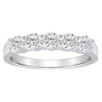 Alyson Layne 14k Gold 1 Carat T.W. Diamond 5-Stone Wedding Band