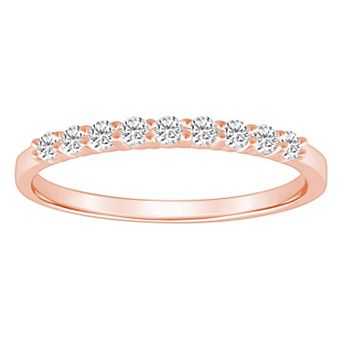 Alyson Layne 14k Gold 1/4 Carat T.W. Diamond 9-Stone Wedding Band