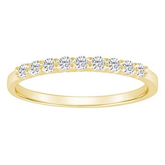 Alyson Layne 14k Gold 1/4 Carat T.W. Diamond 9-Stone Wedding Band
