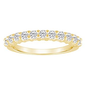 Alyson Layne 14k Gold 3/4 Carat T.W. Diamond 11-Stone Wedding Band